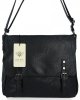 BEE BAG Duża Listonoszka Damska Adelia w Stylu Vintage Czarna